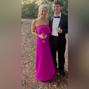 Susana Monaco Hot Pink Strapless Dress